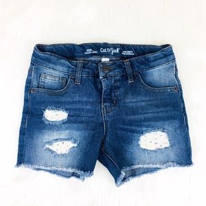 Cat & Jack Super Stretch Distressed Shorts 10/12